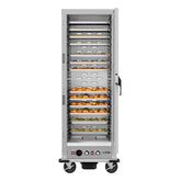 33 in. Commercial Insulated Heated Holding/Proofing Cabinet with 36-Pan Capacity and Solid Door in Silver (KM-CHP36-SISS)